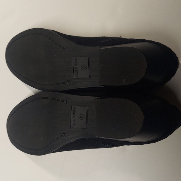 Style & Co Black Booties with Side zipper Size 8M - Picture 6 of 9